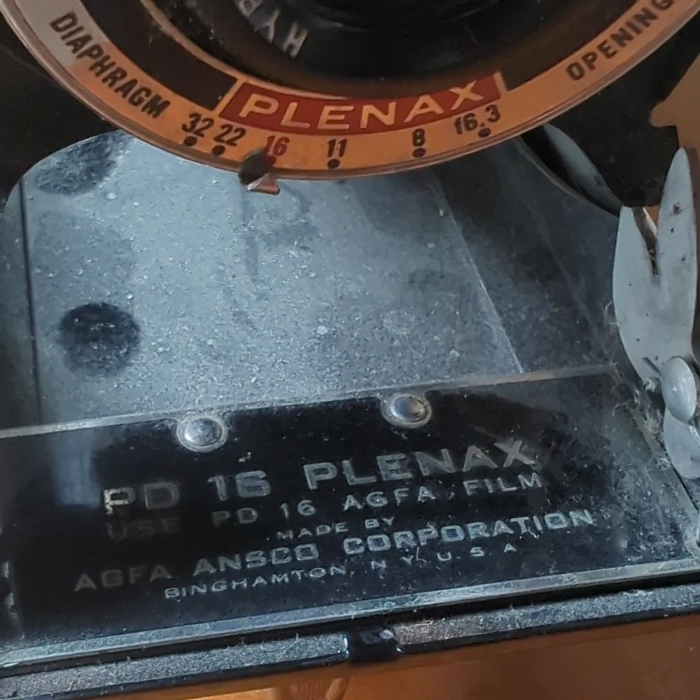 PD 16 Agfa Ansco Corp. Plenax USE Film Camera Binghamton NY USA